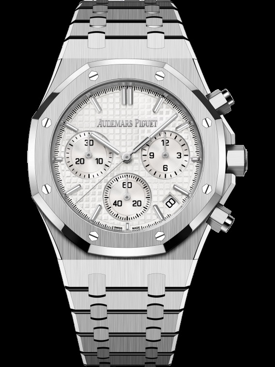 ROYAL OAK Silver-Toned Dial CHRONOGRAPH 41mm - Click Image to Close