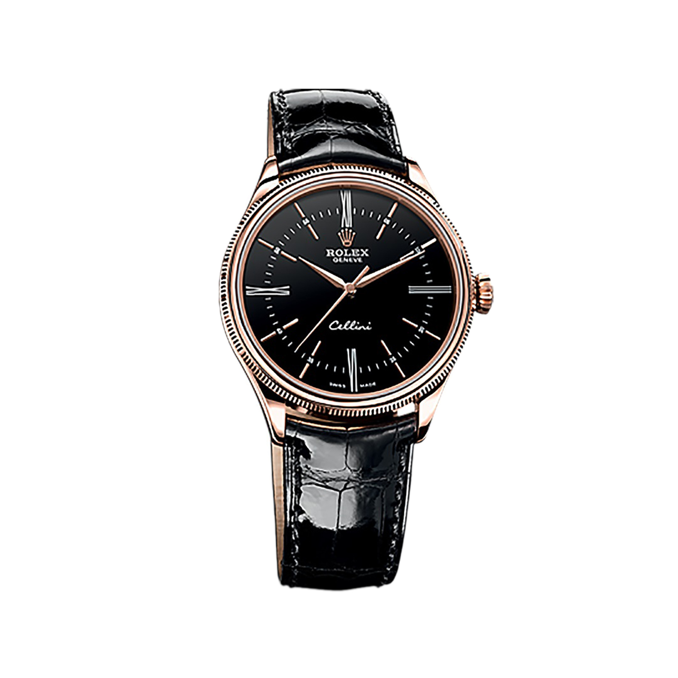 Cellini Time 50505 Rose Gold Watch (Black)