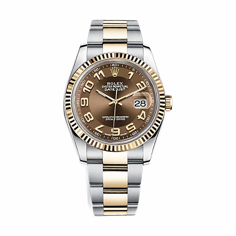 Datejust 36 116233 Gold & Stainless Steel Watch (Bronze)