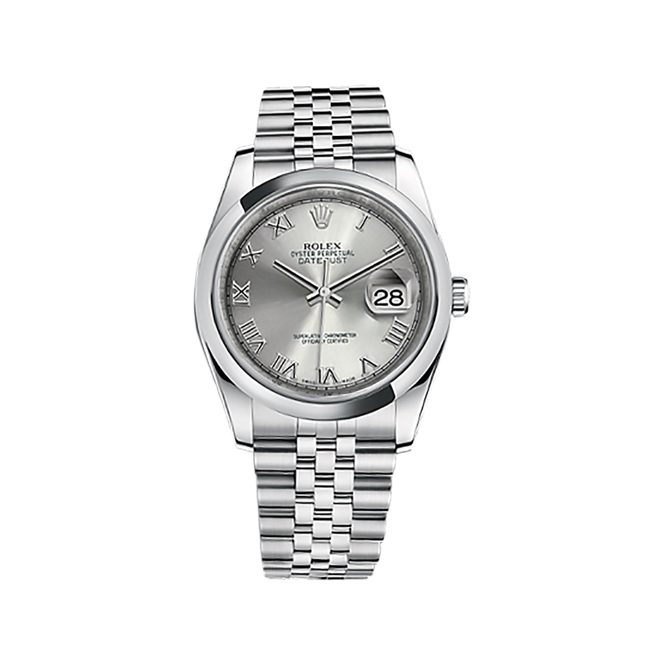 Datejust 36 116200 Stainless Steel Watch (Rhodium)