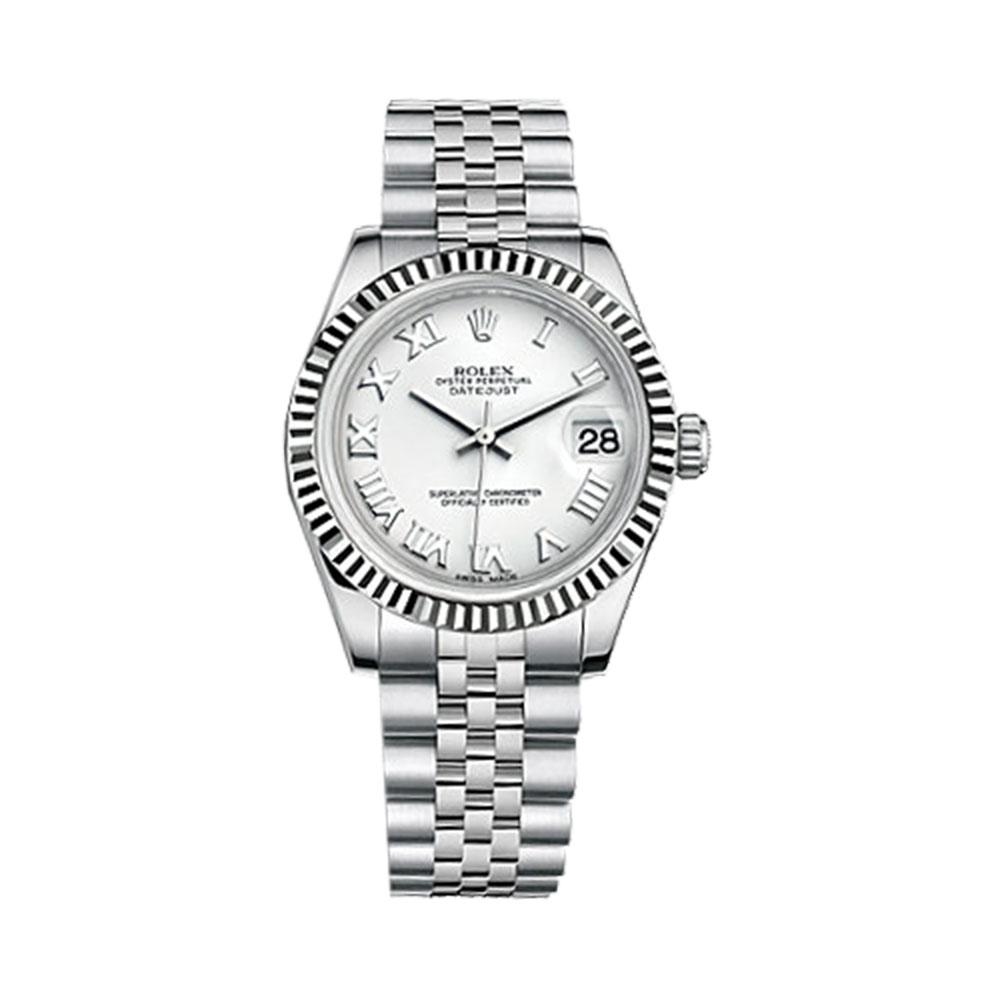 Datejust 31 178274 White Gold & Stainless Steel Watch (White) - Click Image to Close