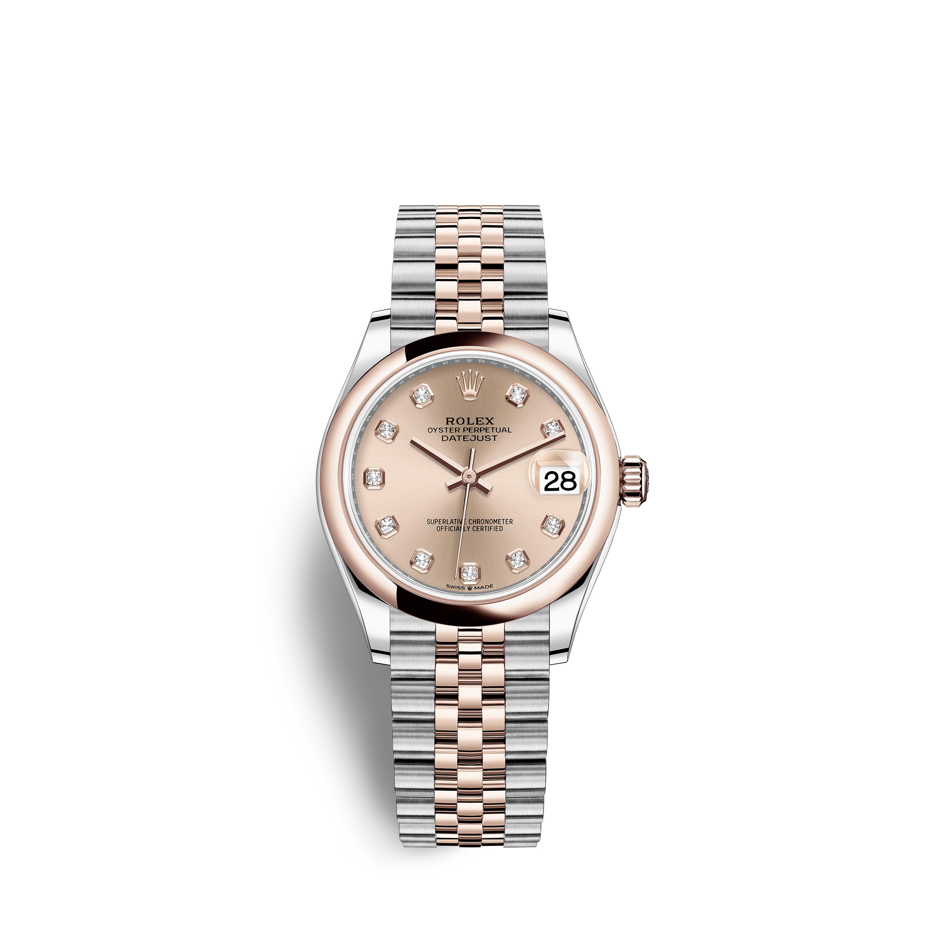 Datejust 31 278241 Rose Gold & Stainless Steel Watch (Rosé Colour Set with Diamonds)