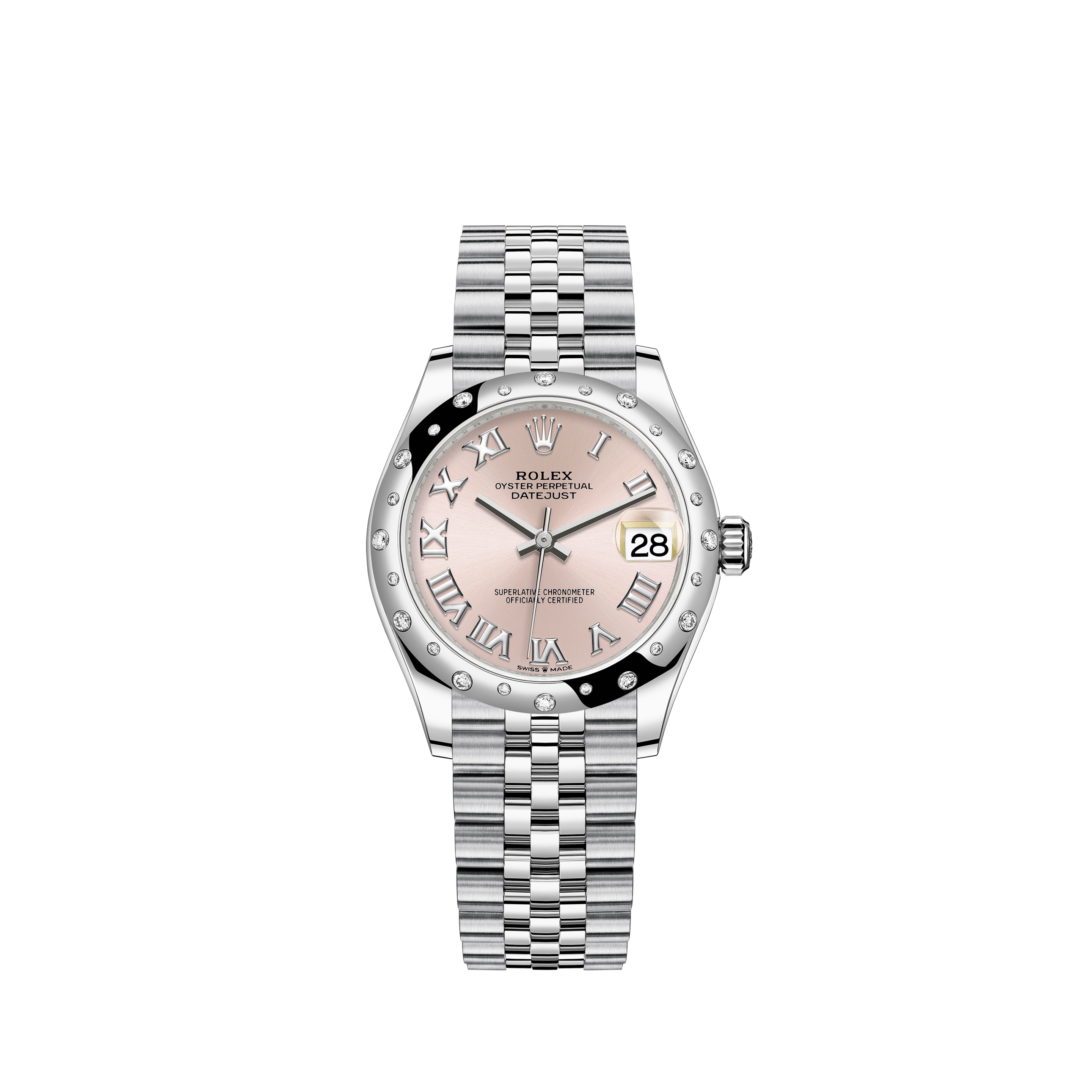 Datejust 31 278344RBR White Gold & Stainless Steel Watch (Pink)