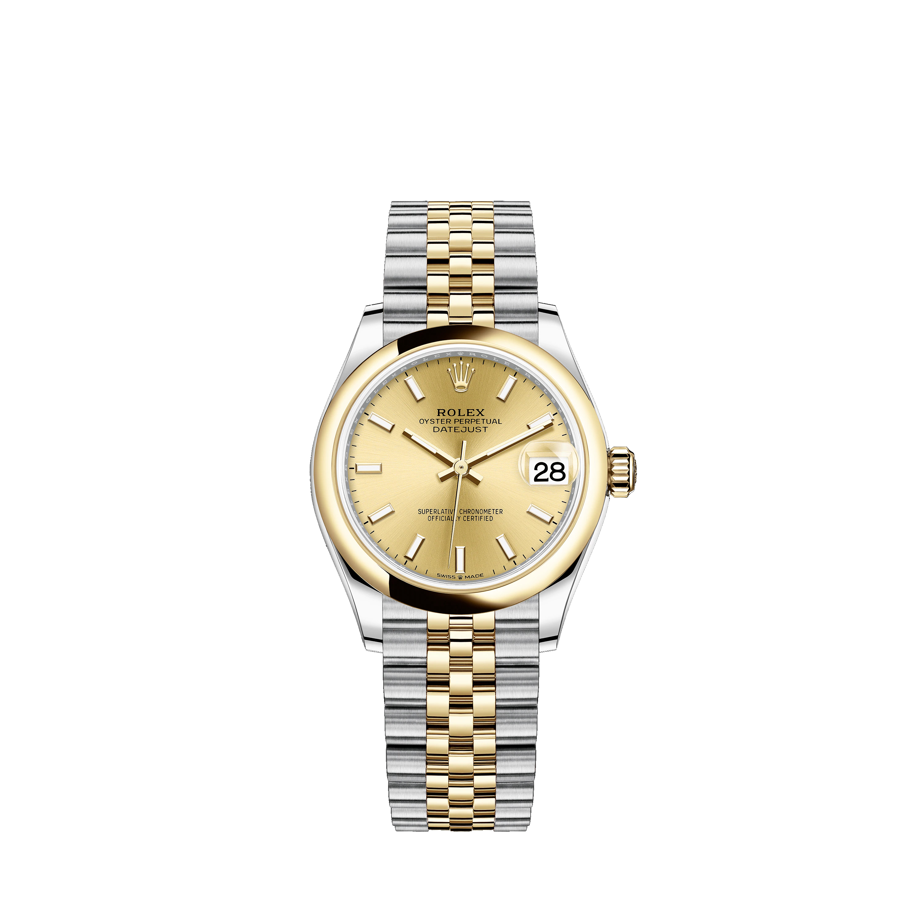 Datejust 31 278243 Gold & Stainless Watch (Champagne-Colour) - Click Image to Close