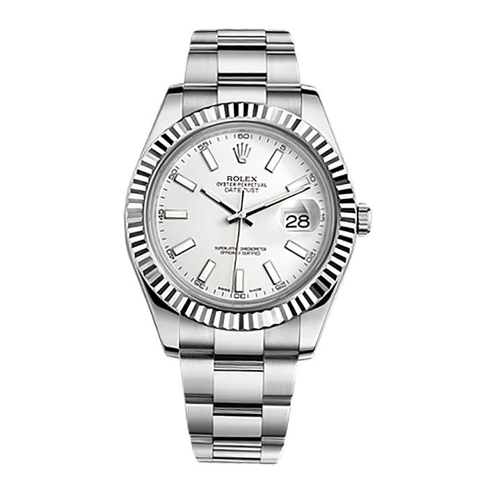 Datejust II 116334 White Gold & Stainless Steel Watch (White)