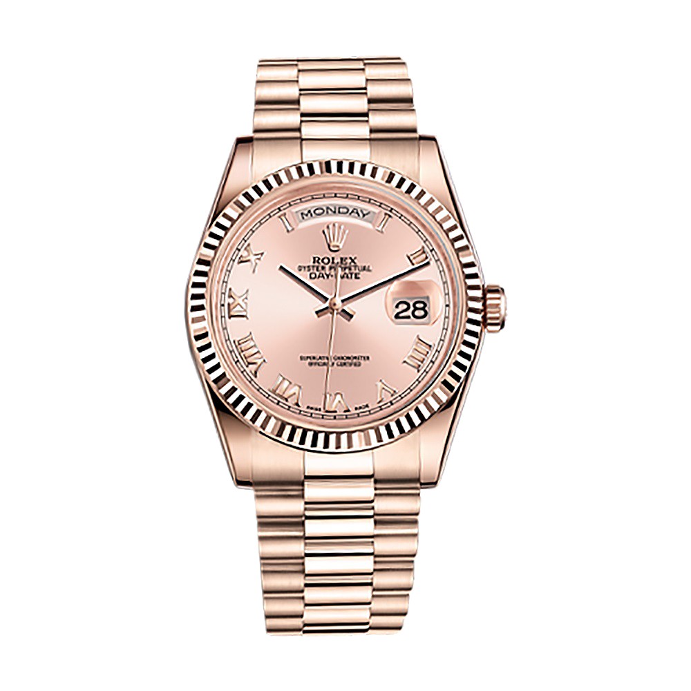 Day-Date 36 118235 Rose Gold Watch (Pink)