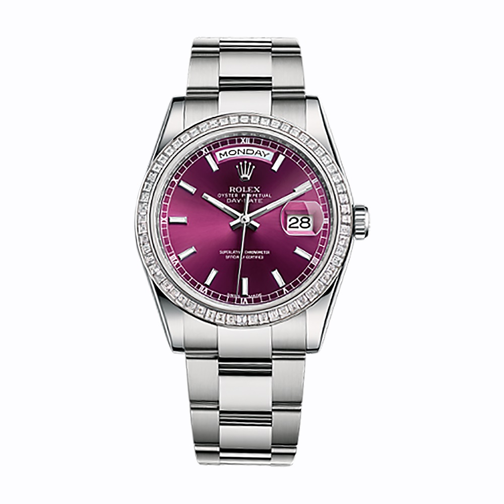 Day-Date 118399BR White Gold Watch (Cherry)