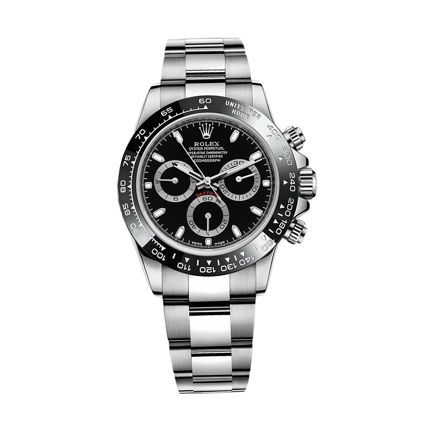 Cosmograph Daytona 116500LN Stainless Steel Watch (Black)