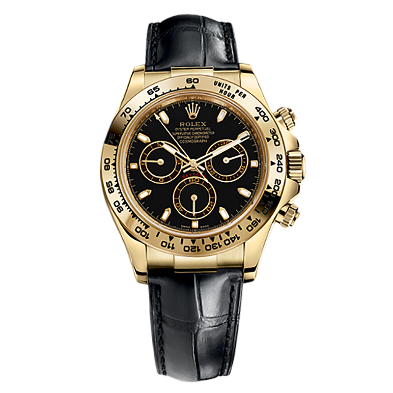 Cosmograph Daytona 116518 Gold Watch (Black)