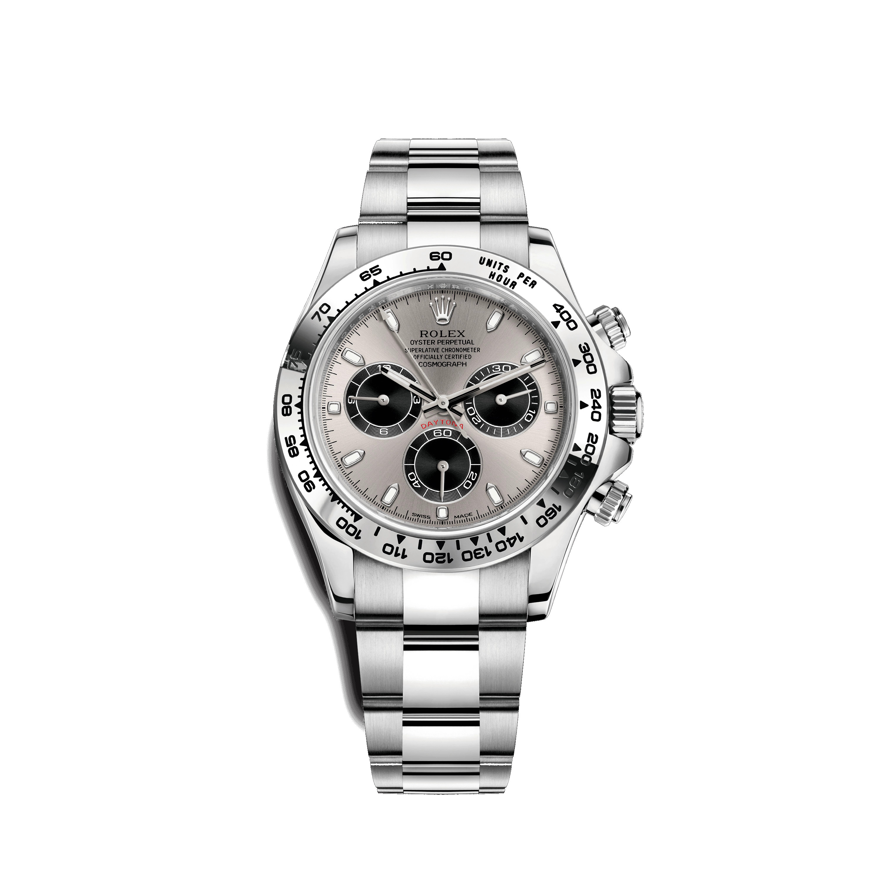 Cosmograph Daytona 116509 White Gold Watch (Steel and Black)