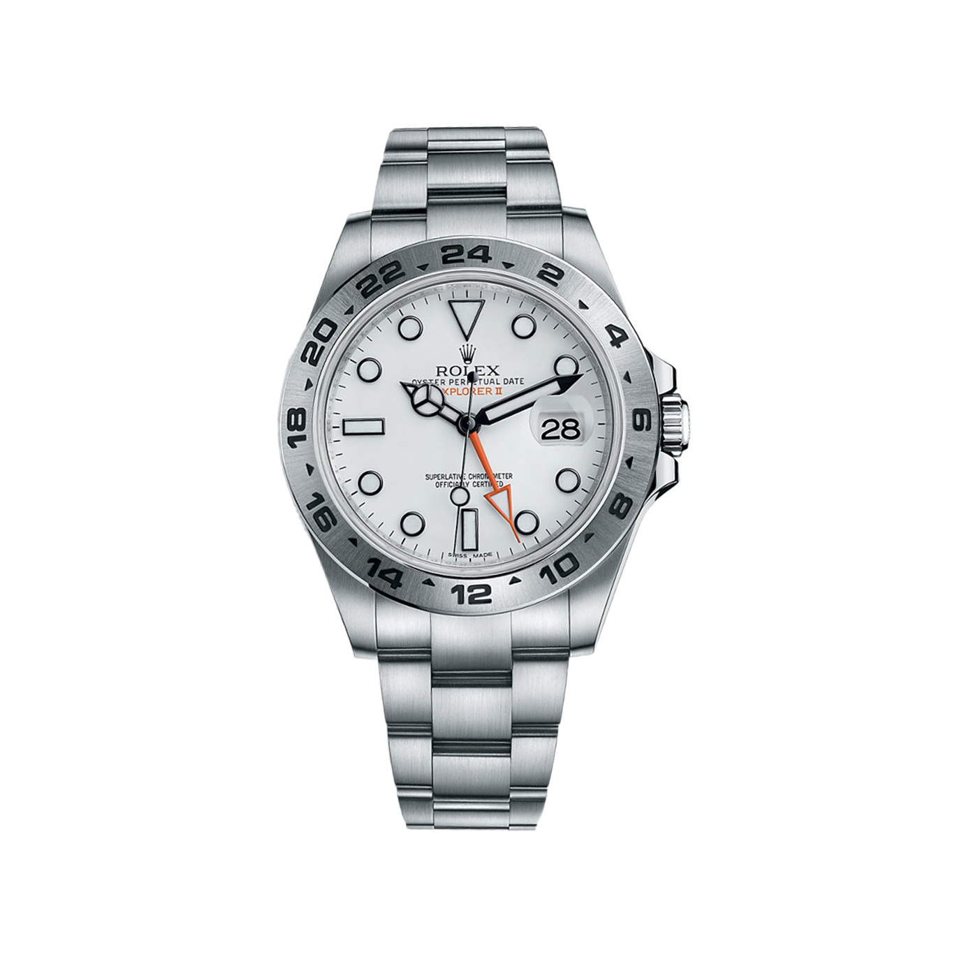 Explorer II 216570 Stainless Steel Watch (White)