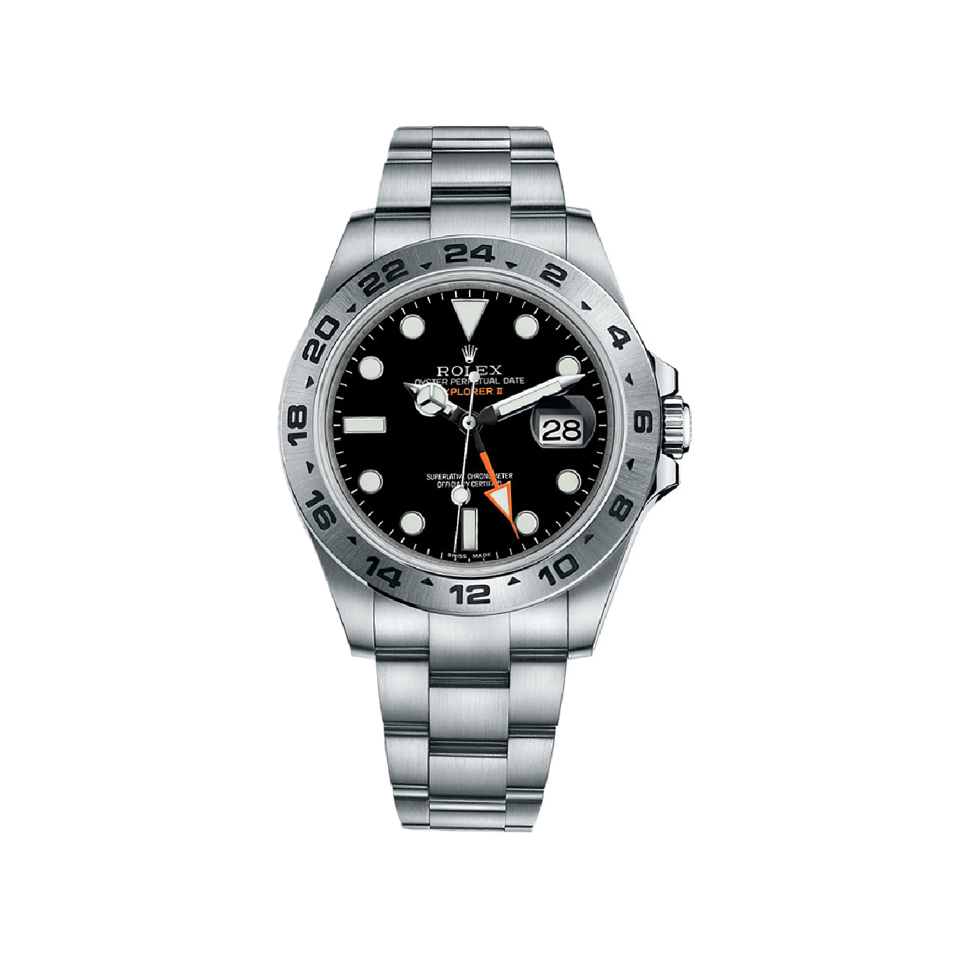 Explorer II 216570 Stainless Steel Watch (Black)
