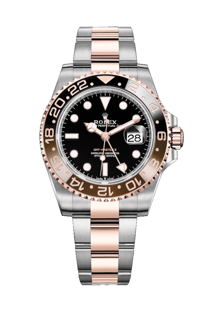 GMT-Master II 126711CHNR Rose Gold & Stainless Steel Watch (Black)