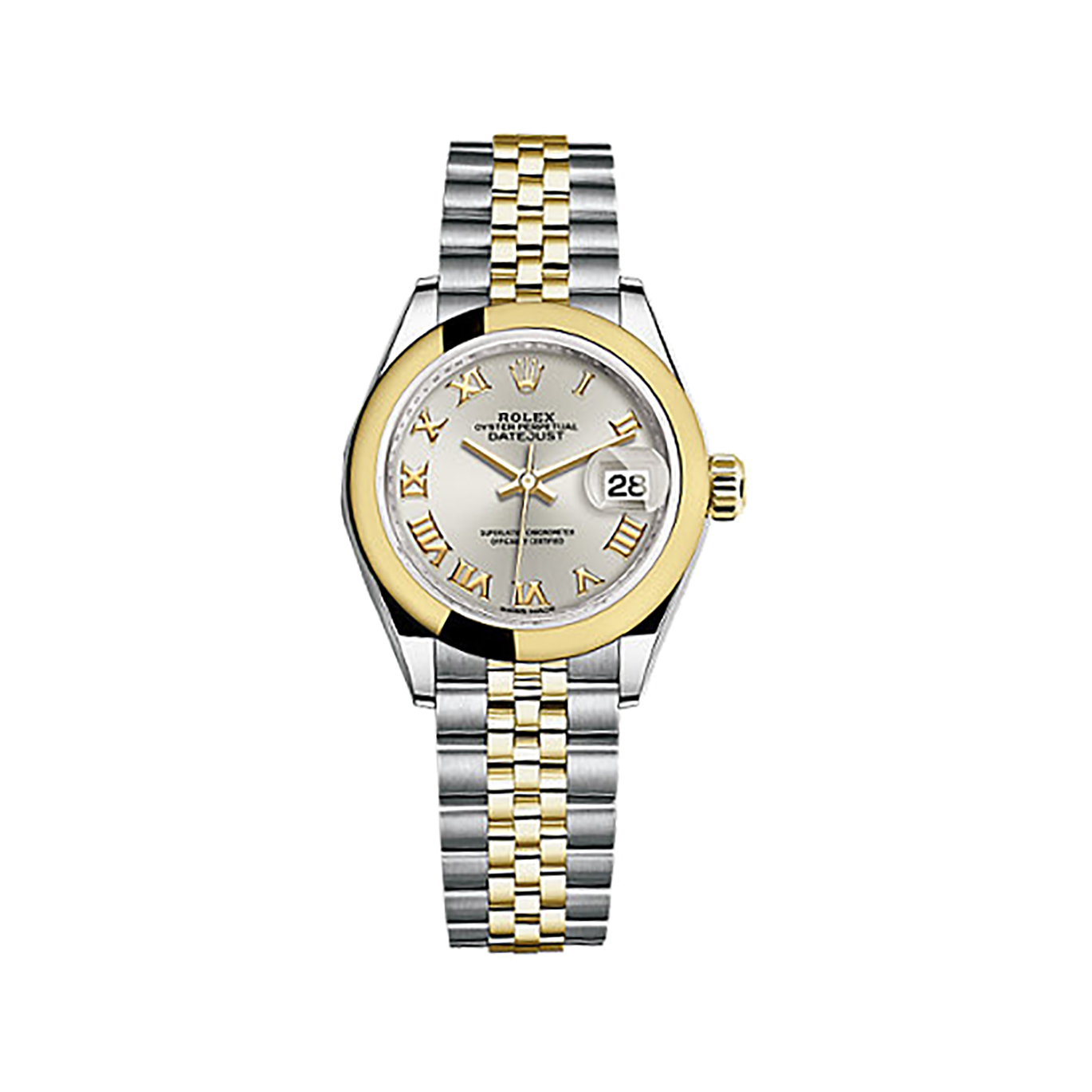 Lady-Datejust 28 279163 Gold & Stainless Steel Watch (Silver)?