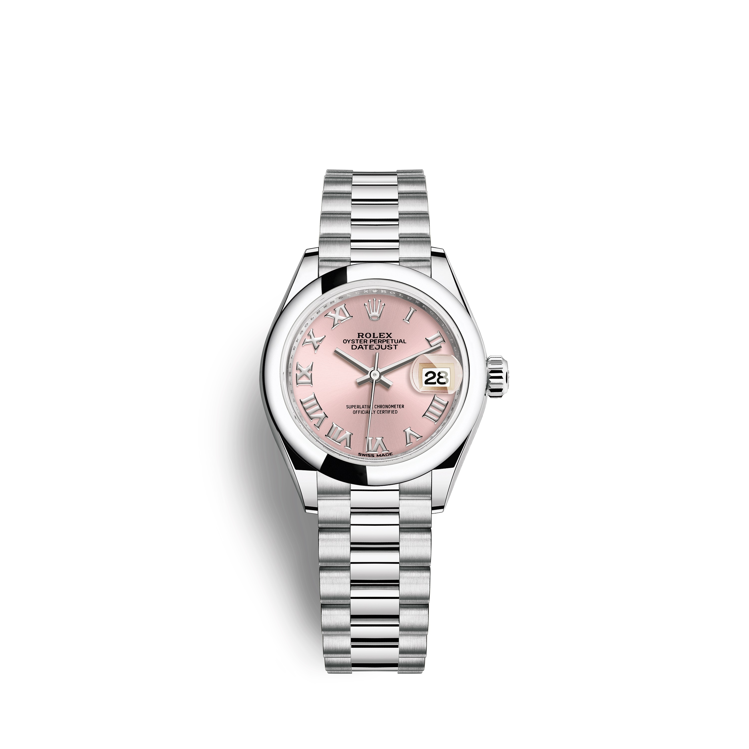 Lady-Datejust 28 279166 Platinum Watch (Pink)