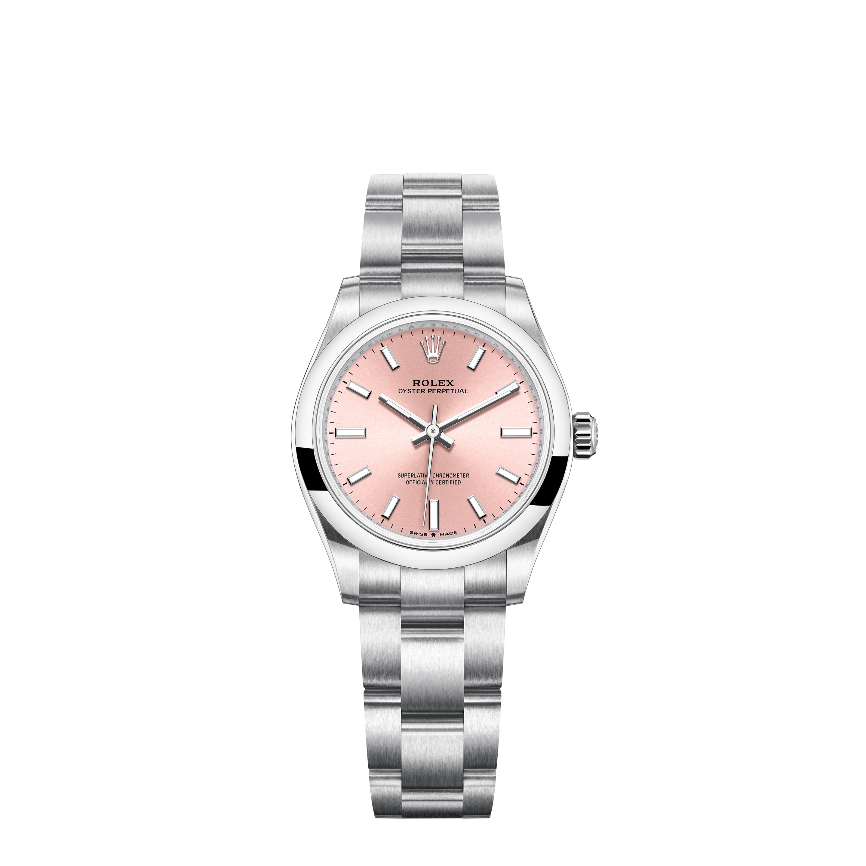 Oyster Perpetual 31 277200 Stainless Steel Watch (Pink)