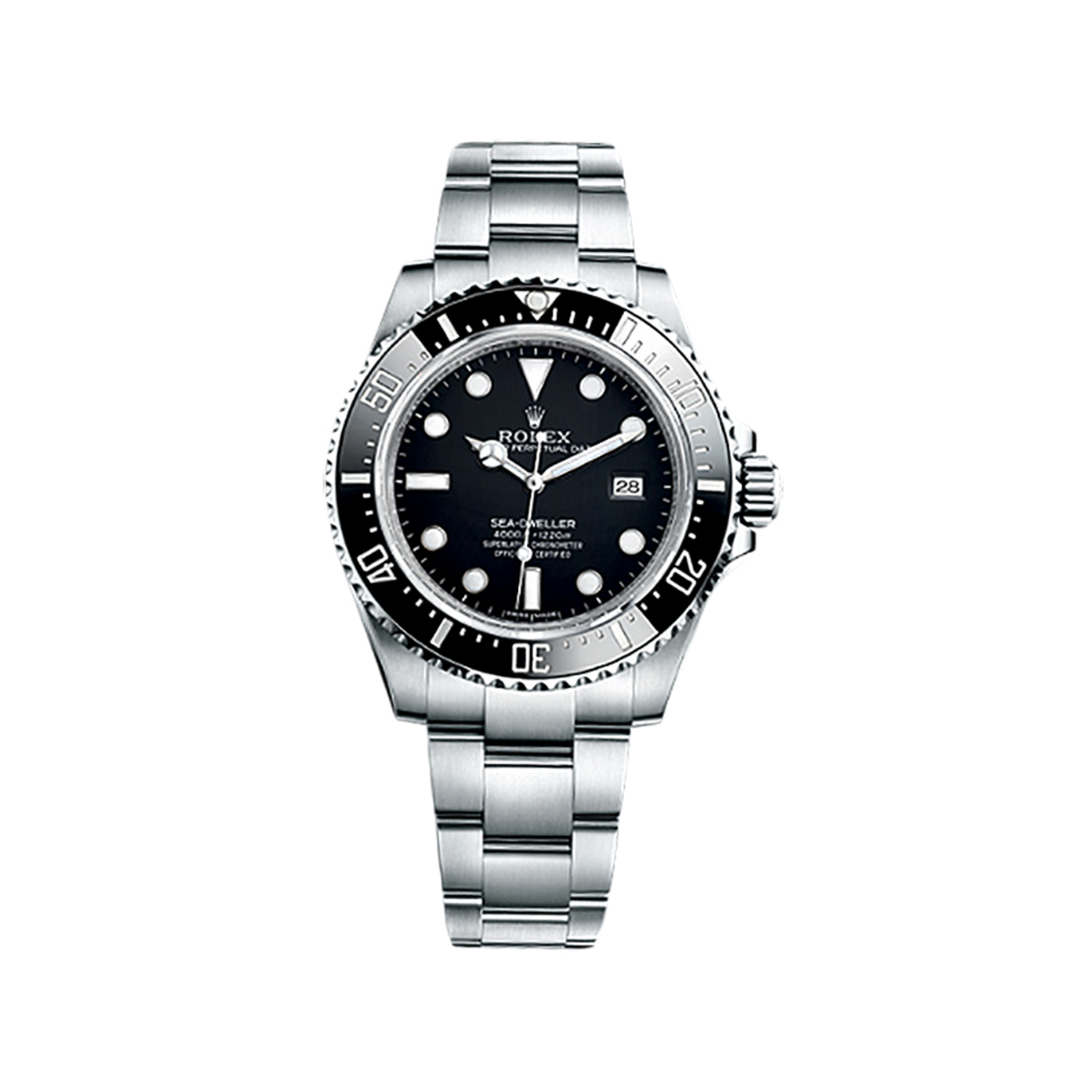 Sea-Dweller 4000 116600 Stainless Steel Watch (Black)