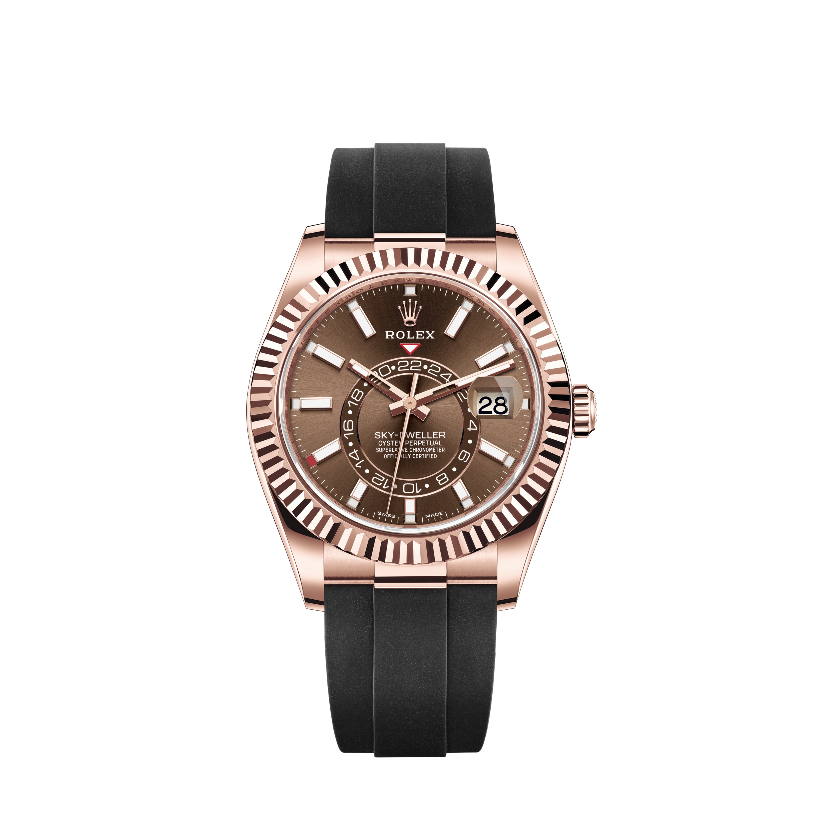 Sky-Dweller 326235 Rose Gold Watch (Chocolate)