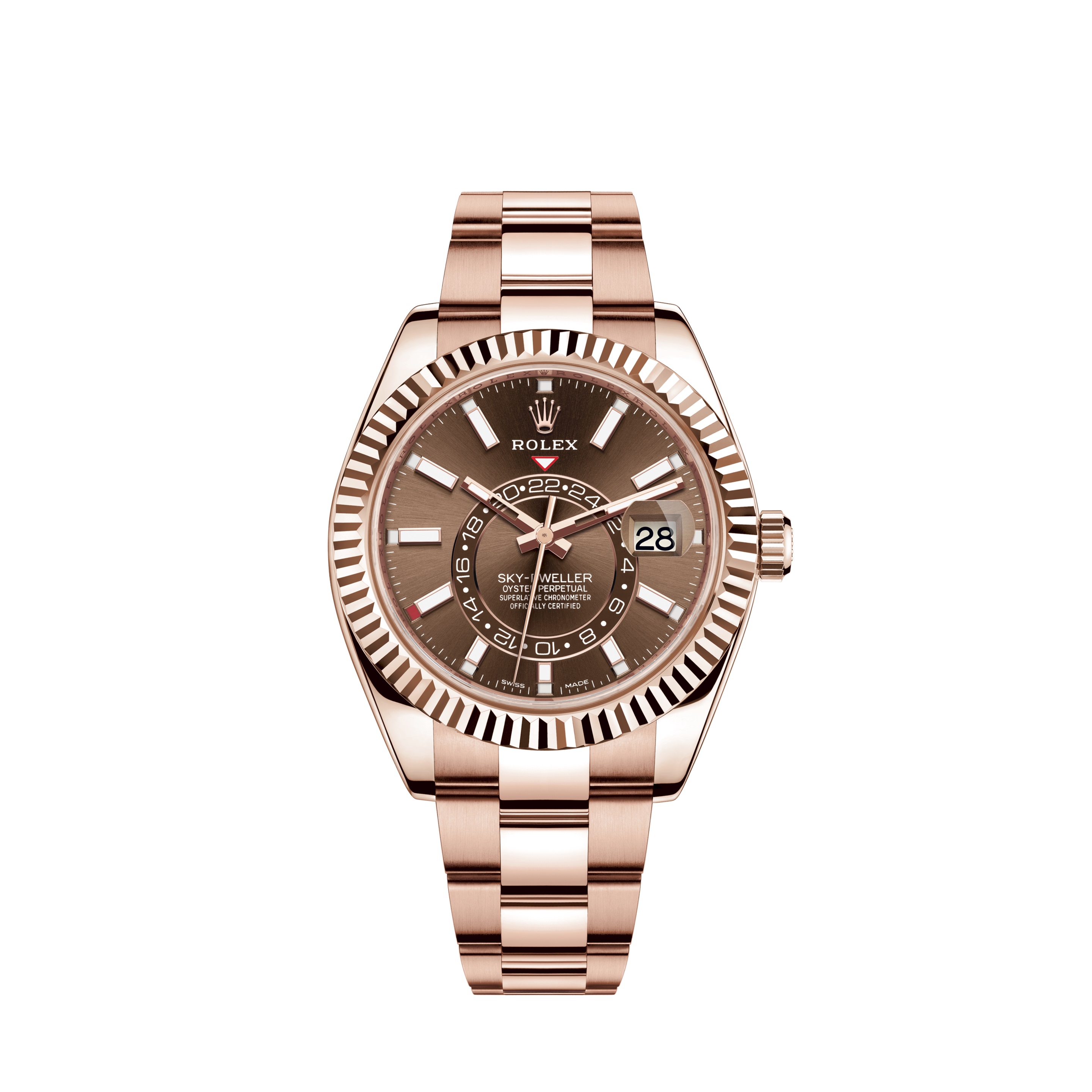 Sky-Dweller 326935 Rose Gold Watch (Chocolate)