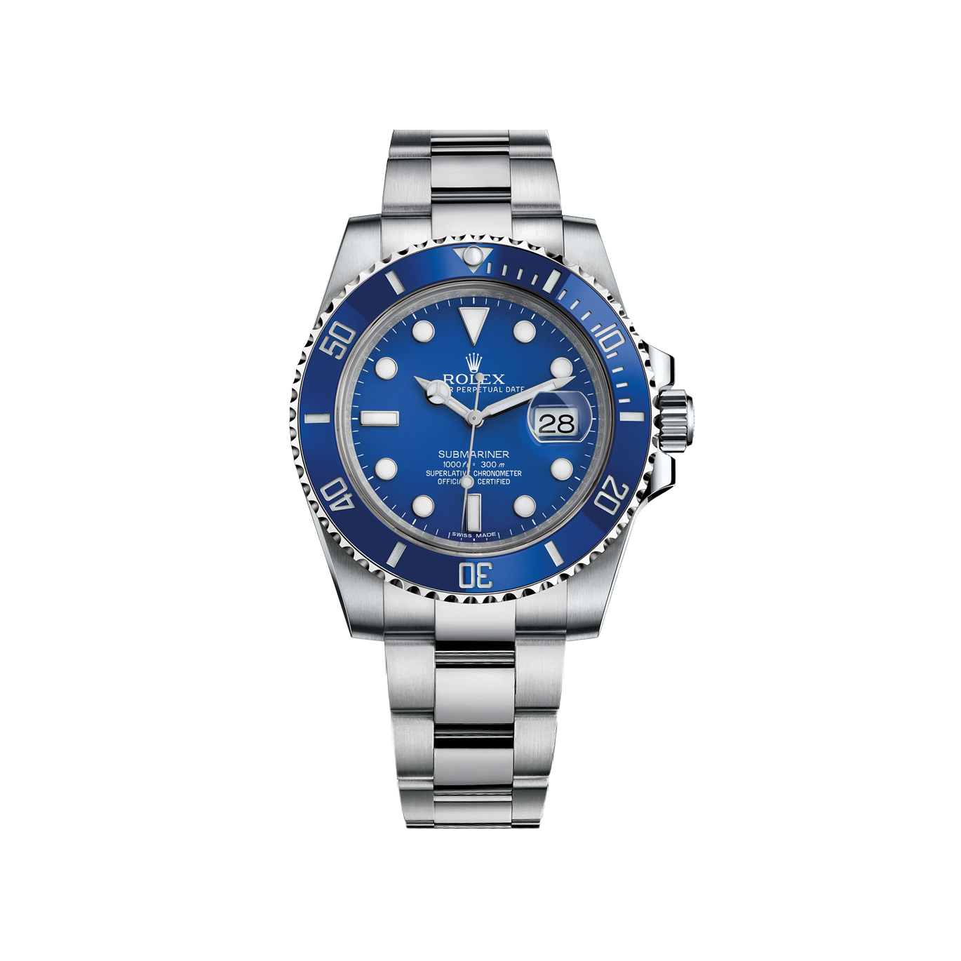Submariner 116619LB White Gold Watch (Blue)