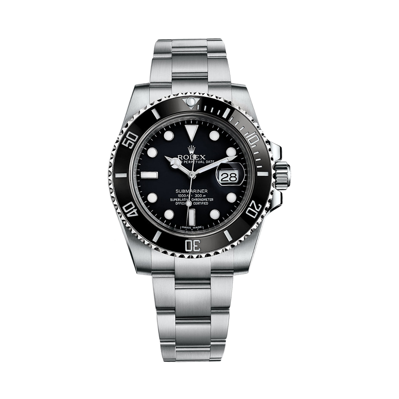 Submariner 116610LN Stainless Steel Watch (Black)