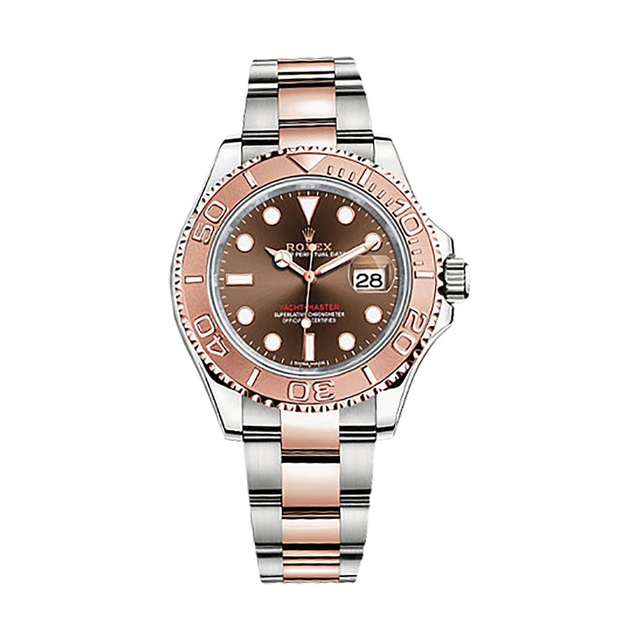 Yacht-Master 40 116621 Rose Gold & Stainless Steel Watch (Chocolate)
