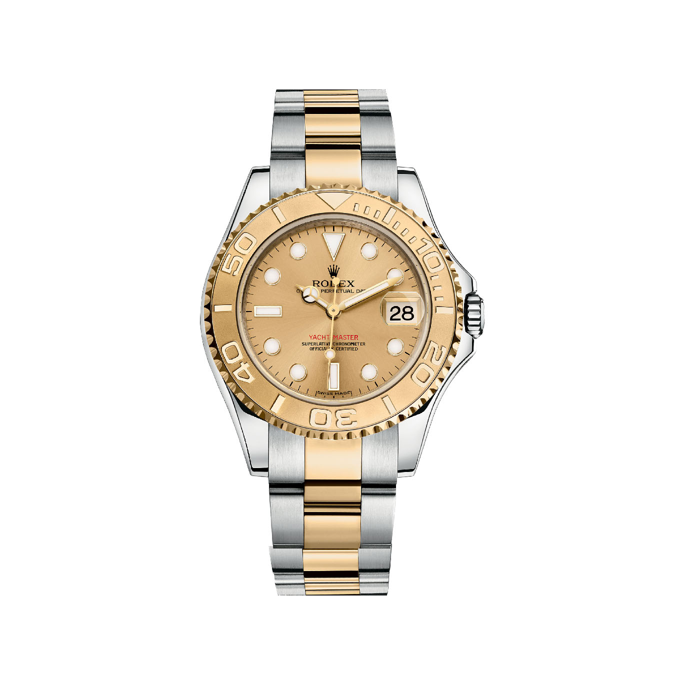 Yacht-Master 35 168623 Gold & Stainless Steel Watch (Champagne)