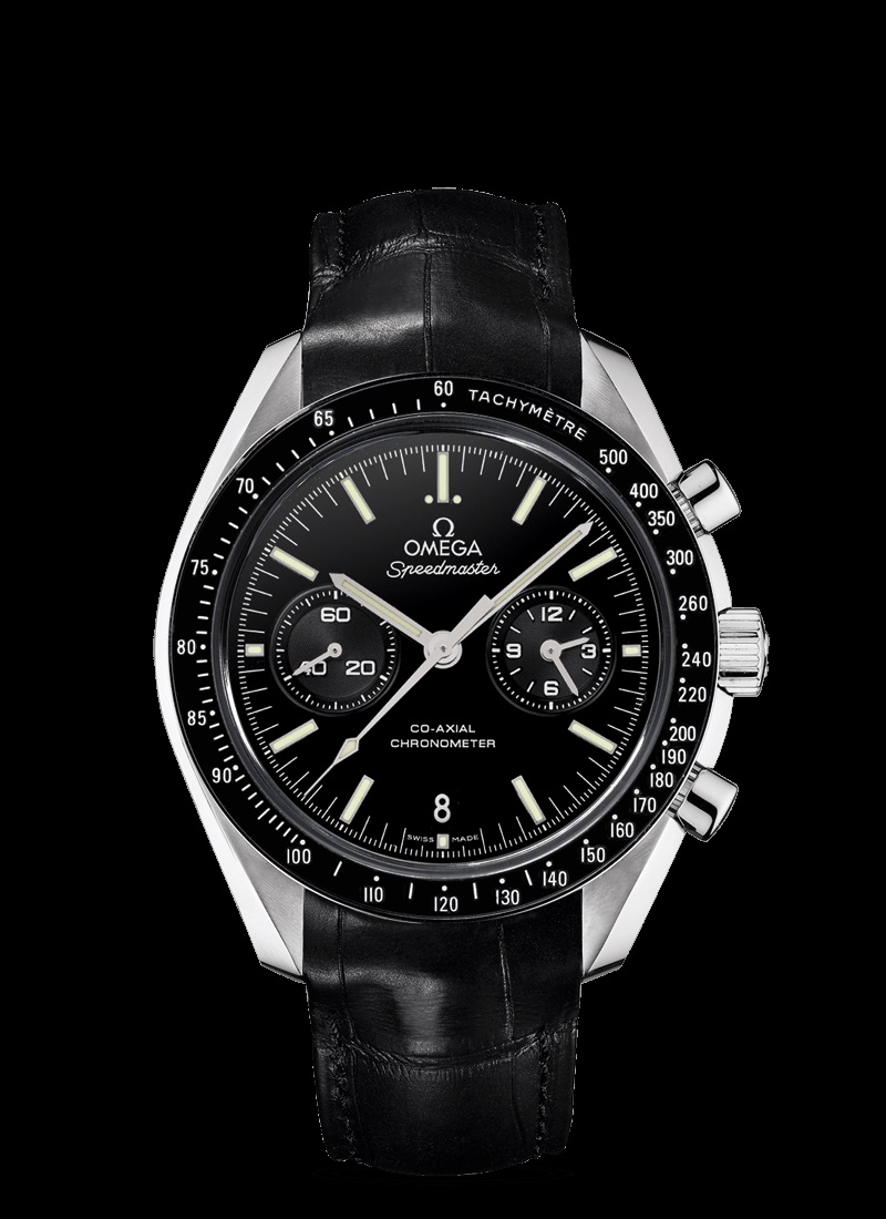 Speedmaster TWO COUNTERS Platinum Black 44.25mm - Click Image to Close
