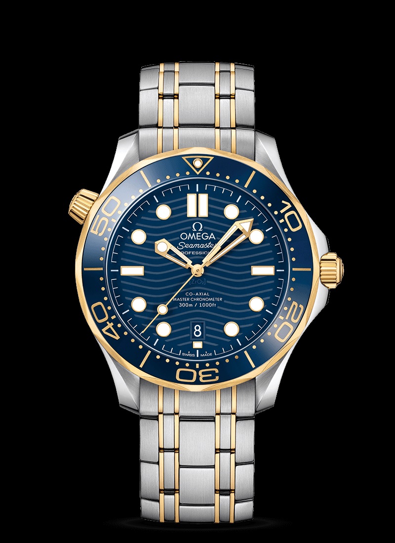 Seamaster Diver 300m Blue yellow gold 42mm
